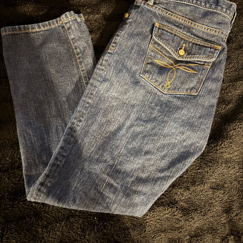 LRL Lauren Jeans Co. Classic women’s Straight Leg Blue Jeans